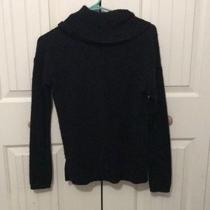 Black chunky turtleneck